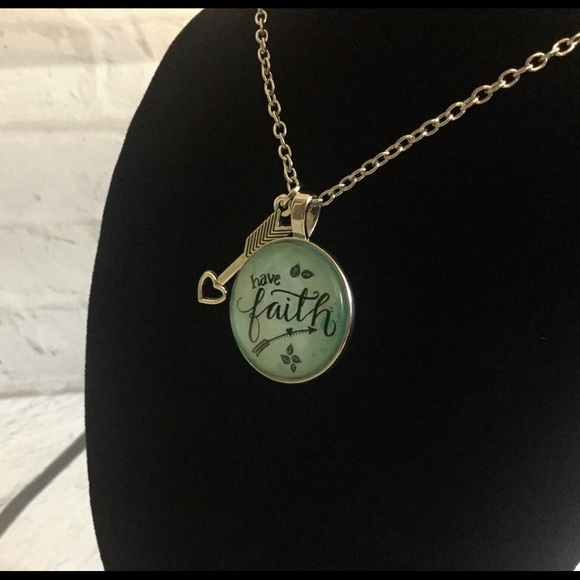 Restocked Have Faith motivational necklace NEW - Picture 2 of 7